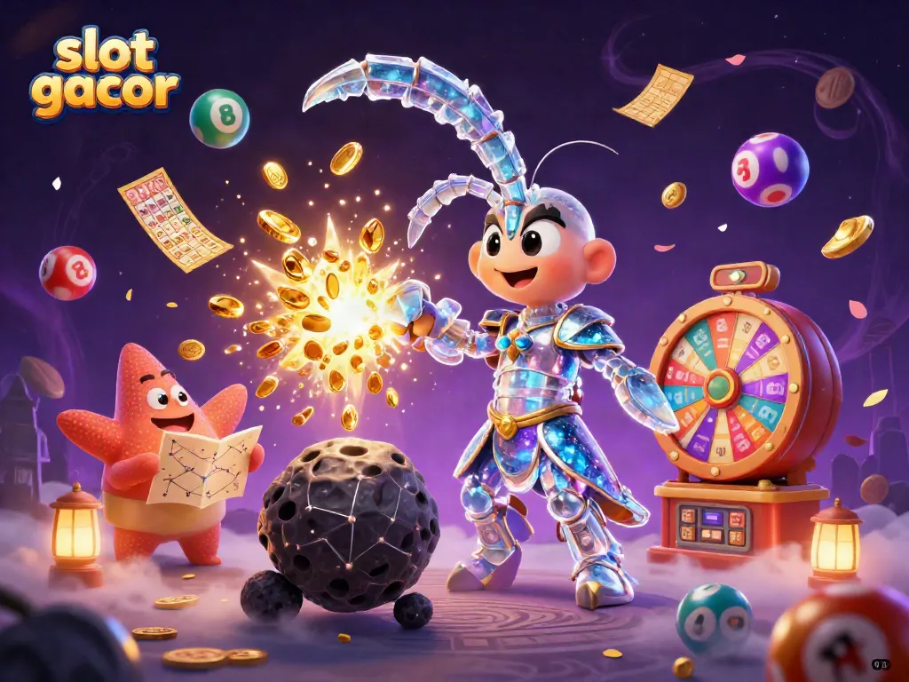 Experience slot gacor action with a vibrant scene of treasure and excitement from a casino